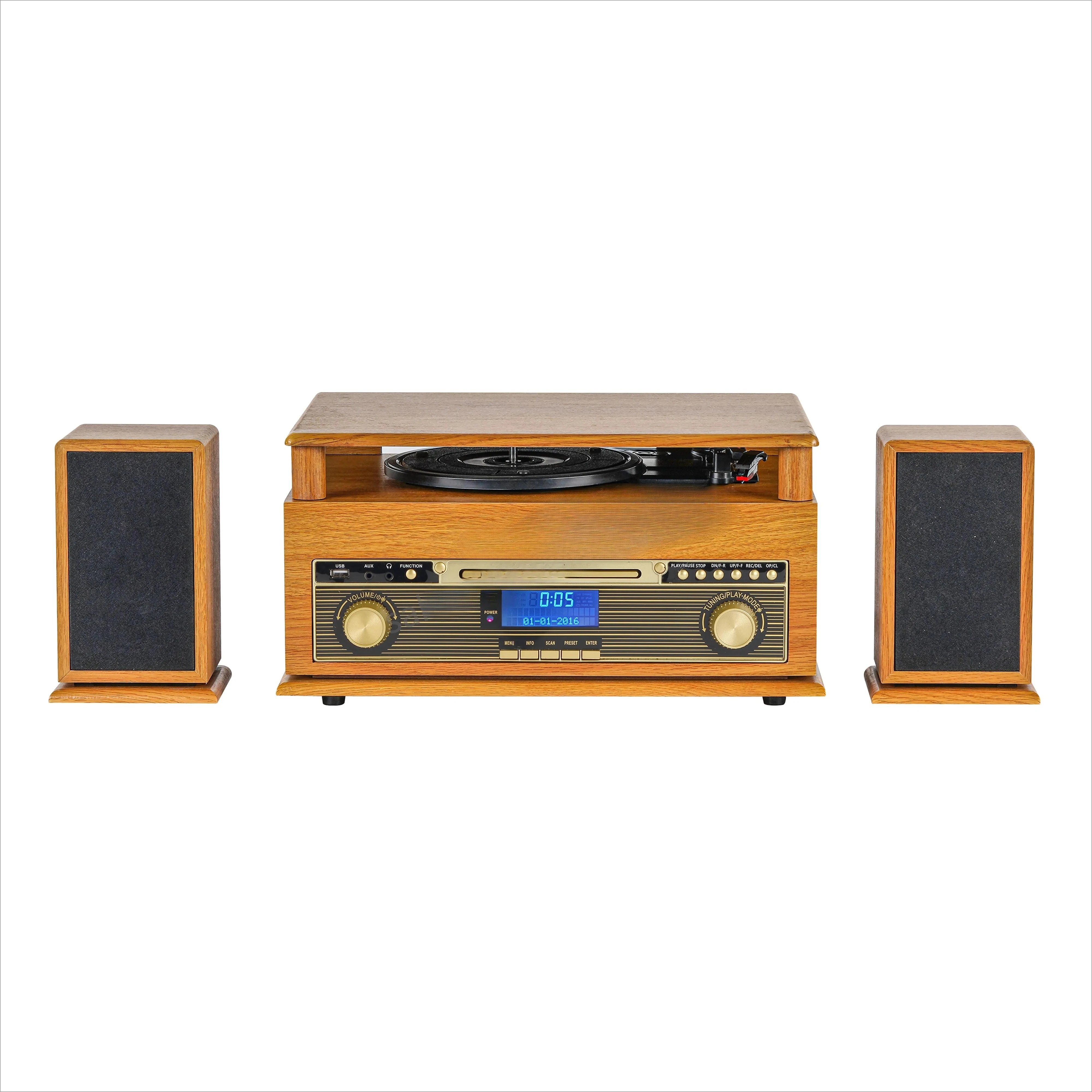 9 in One Factory New Design Turntable Record Player with BT