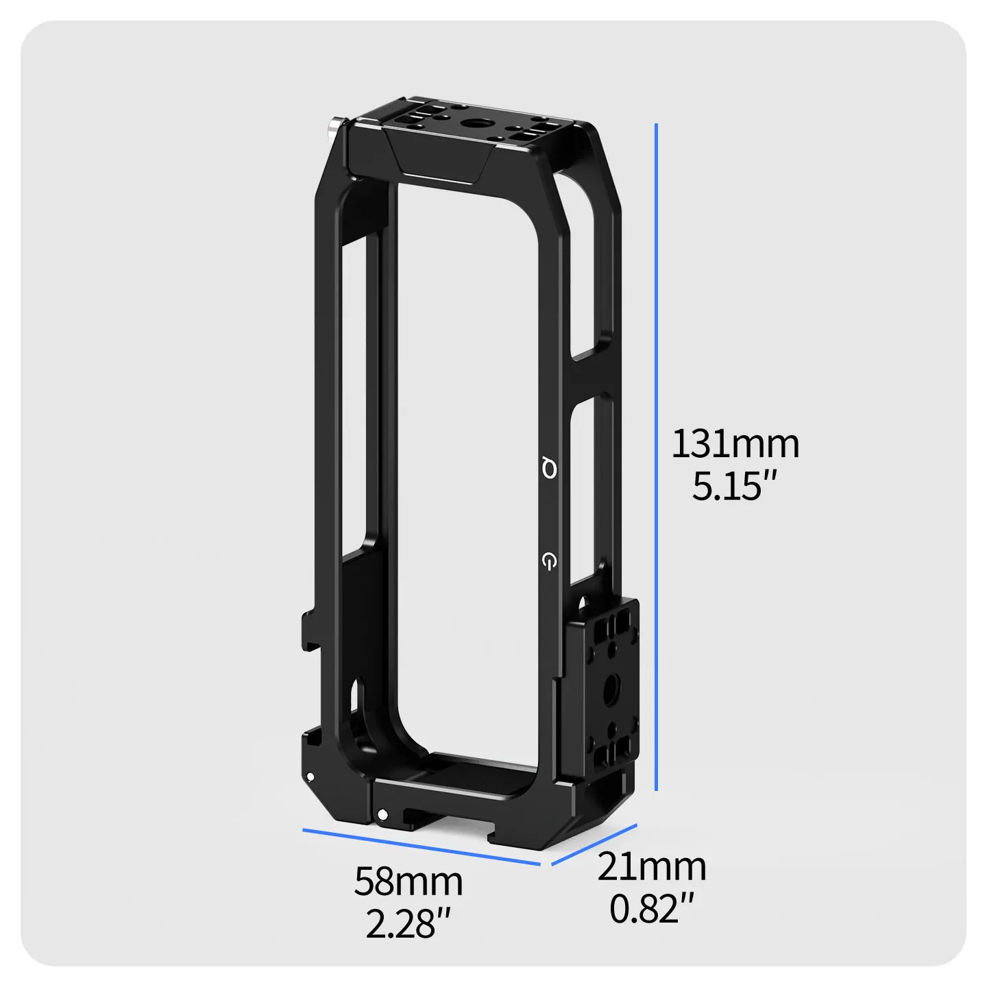 Metall-Kamerakäfig für Insta360 X4 Air Panorama mit magnetischem Schnellverschluss, Dual Cold Shoe Mount und Batteriewechsel ohne Entfernung – Detail 3