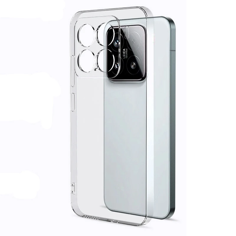 

Xiaomi15Ultra Case For Xiaomi Mi 15 14 14T 13 13T 12 12T 12S 11 11X Pro Lite Ultra 12X 11i Ultra-Thin Silicone Clear Cover Shell