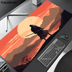 Anime Mousepad Japanese Samurai Mouse Pad PC Carpet 100x50cm Desk Mat Mause Office Keyboard Japan Rug Table Accessories Mausepad