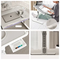 Adjustable Laptop Bed Tray Table Portable Standing Desk with Storage Drawer Foldable Lap Tablet for Sofa Comfortable Viewing 6