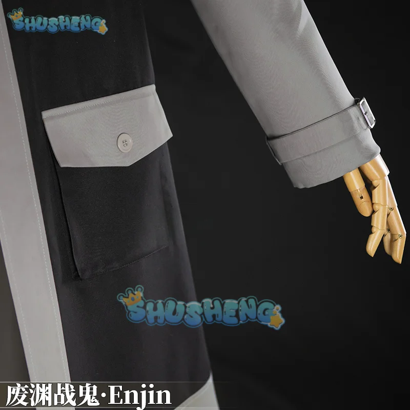 Anime Gachiakuta Enjin Cosplay Costume Uniform Earrings Choker Akuta Cleaners Halloween Party for Women Men Carnival Prop