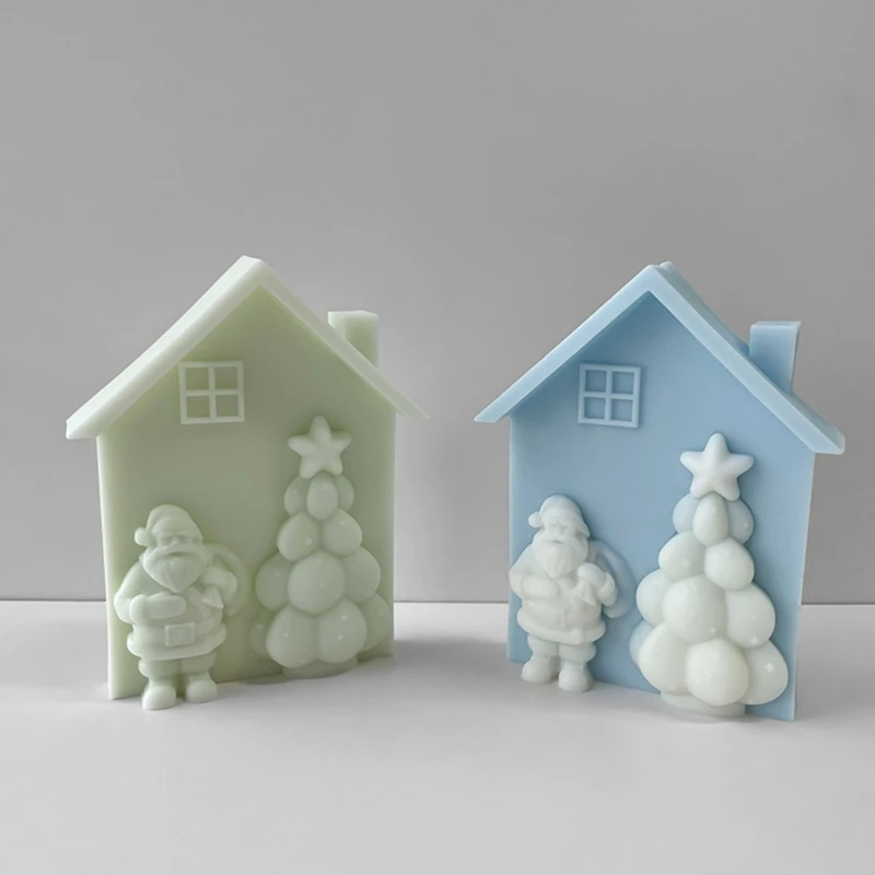 Fast Reach DIY Epoxy Resin Mould Christmas House Mold for DIY Making Crafts