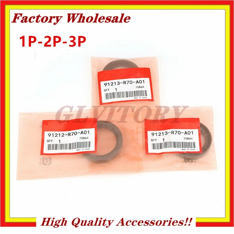

91212-R9P-A01 Engine Crankshaft Oil Seal & Cam Shaft Seals 91212R70A02 91213R70A02 91213-R9P-A01 Fits for Honda Acura MDX TL RDX