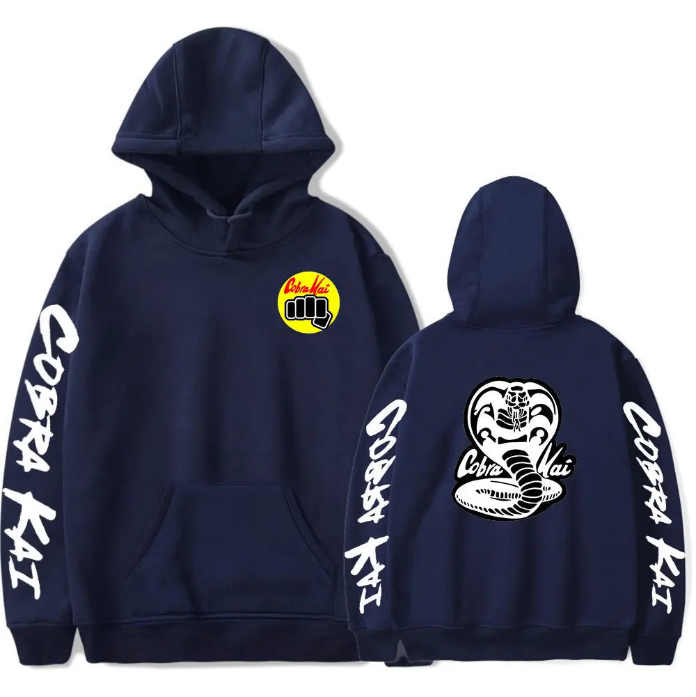 New COBRA KAI Hoodies Men Women Sweatshirts Harajuku Hip Hop Hoody COBRA KAI boys girls Autumn Hooded Casual black ullovers