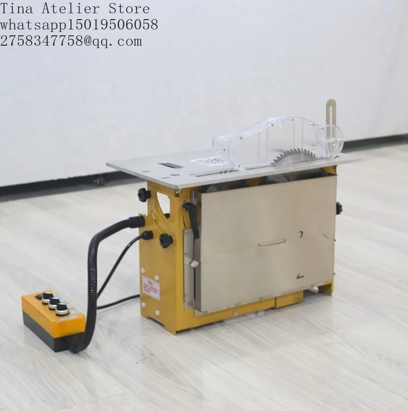 Brushless Motor Table Saw Set  Woodworking Workbench Set Foldable Small Table Saw 2 in 1 Saw Electric Lifting