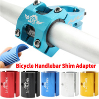 Bicycle Handlebar Shim Adapter Aluminum Bike Handlebar Stem Spacer Conversion 25.4-31.8mm/31.8-35mm Bike Bar Bore Adjuster Adapt
