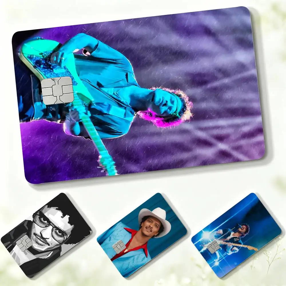 Singer-songwriter and pop artist B-Bruno M-Mars  Credit Card HD Stickers Small Chip Waterproof Sticker Game Card Decal Gift