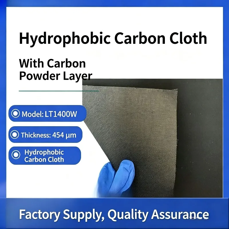 LT1400W Hydrophobic Carbon Cloth Flexible Gas Diffusion Layer For Fuel Cell Electrolysis Research Test