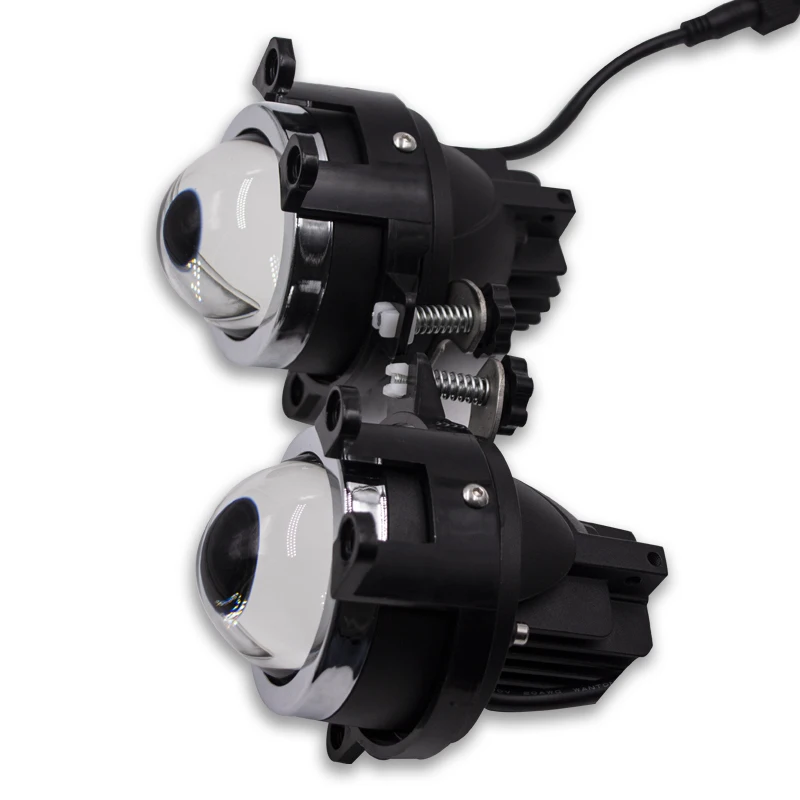 Super Bright Dual Beam Bi LED Fog Light Projector Lens for Toyota Prado and Corolla, 55W 3000K 4300K 6000K, Long Lasting