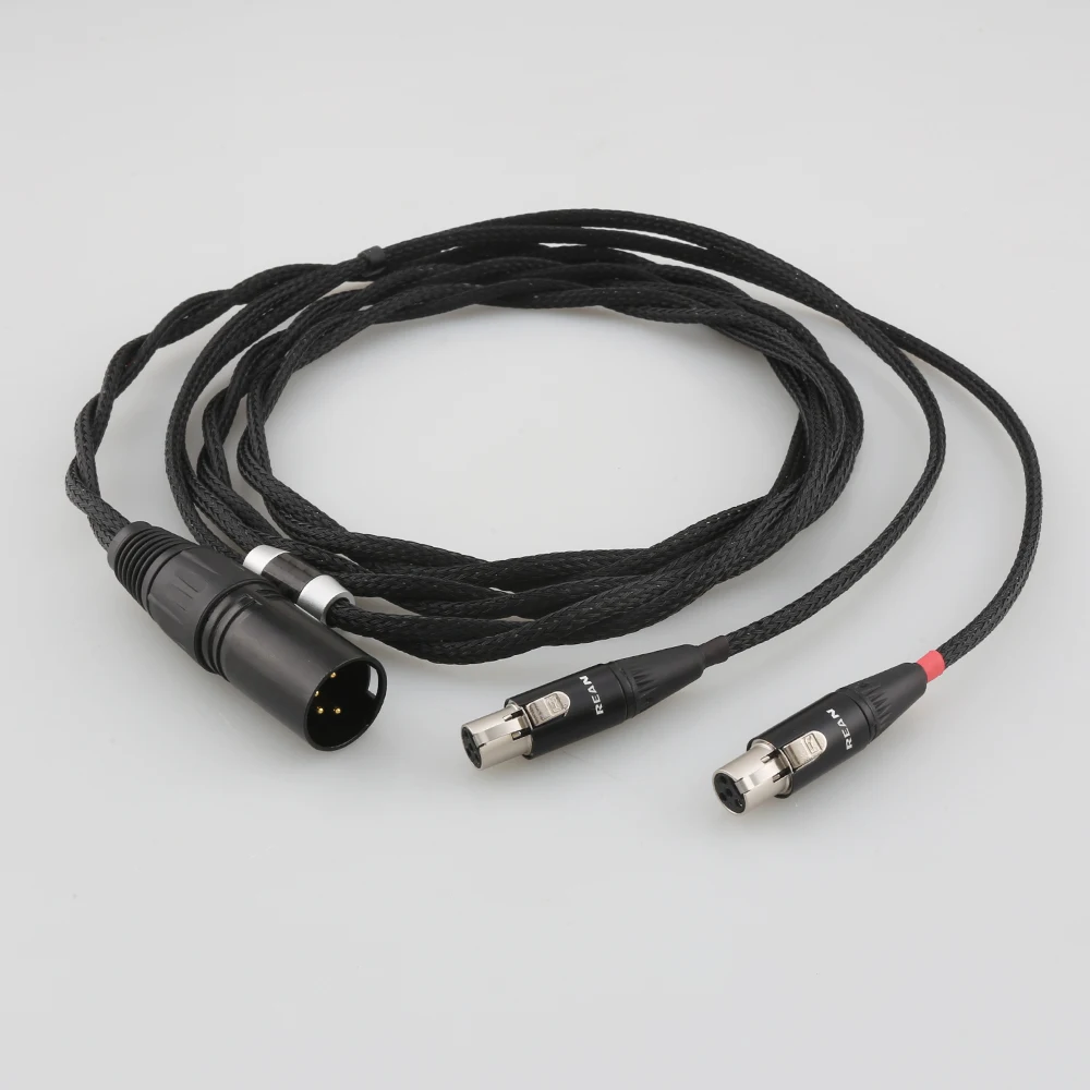 16 Cores 4 Pin XLR 4.4MM Balanced Earphone Headphone Upgrade Cable for Audeze LCD-3 LCD3 LCD-2 LCD2 LCD-4