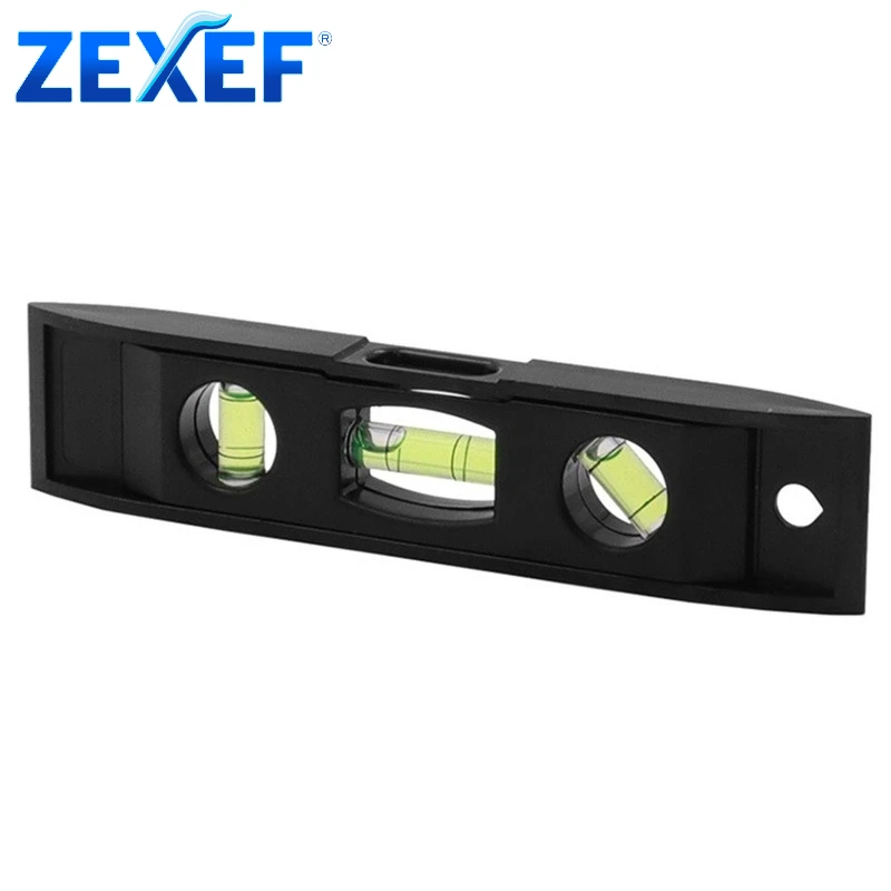 Horizontal Ruler 3 Bubble Spirit Level Magnetic ABS Shell Mini Pocket Portable Spirit Level Tool Measure Tool Machinery Leveller