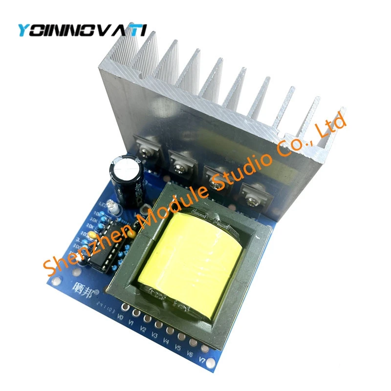 DC 12V To AC 220V 380V 420V 500W 1000W Inverter Boost Step-up Board Transformer Power Car Converter Module High Frequency Module