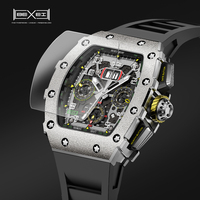 BEXEI 9032 Skeleton Man Watch Movement Multi-function Automatic Mechanical Watch for Men Luxury Synthetic Sapphire Waterproof