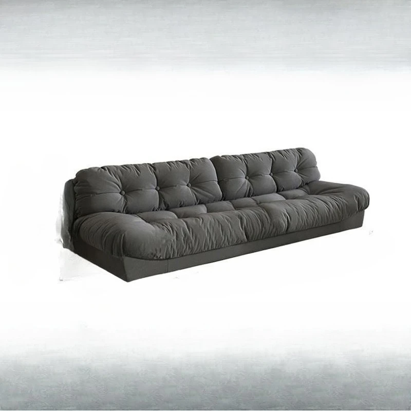 

small apartment in the living room, straight row, double three person lazy fabric sofa