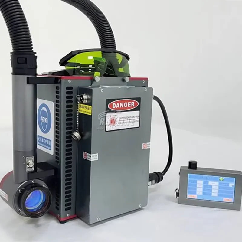 2026 Portable Handheld Backpack Pulsed Fiber Cleaner for Rust 50W 100W 300W Industrial Cleaning Machine for