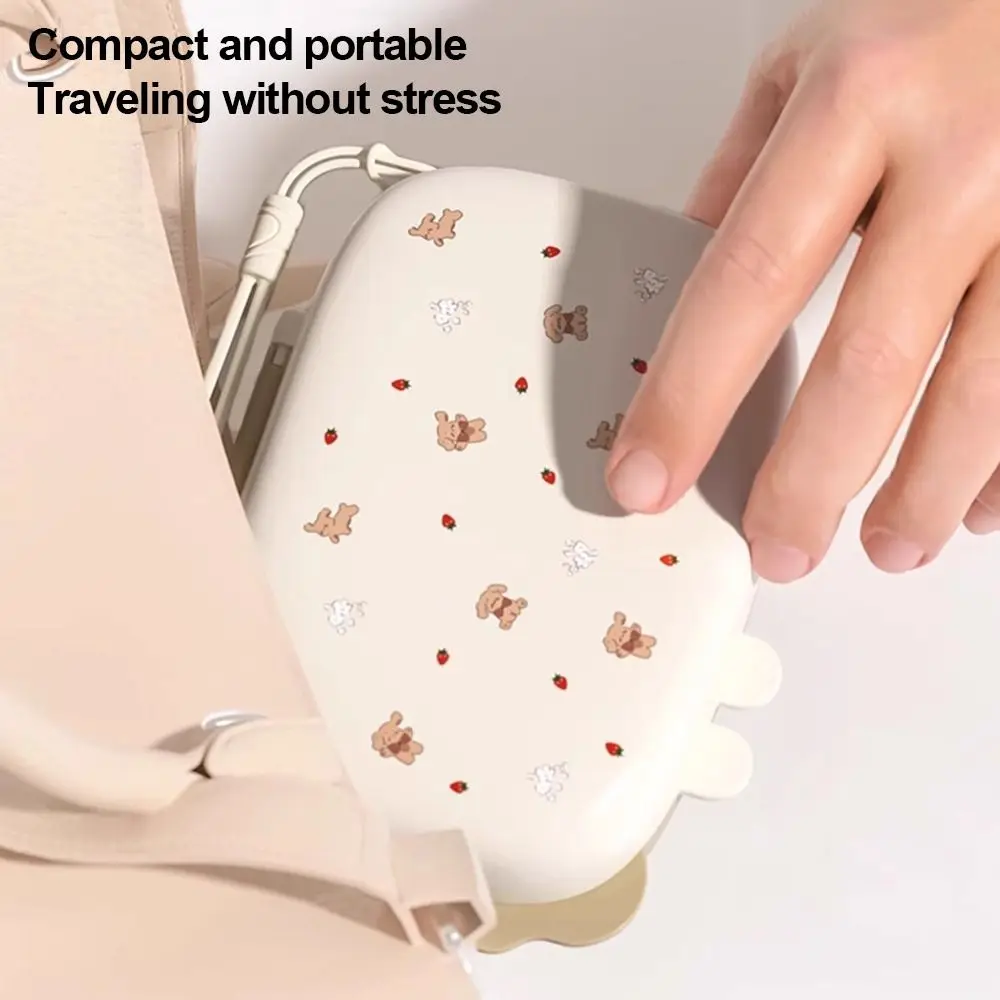 

6 in 1 Bottle Cleaning Set Silicone Sponge Safe Travel Bottle Brush Multi-Functional with Storage Box Bottle Brush Set