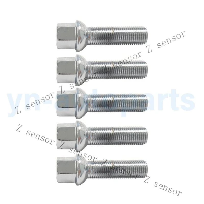 Z+ 5PCS Chrome Wheel Lug Bolts Nuts for Benz E63 S AMG GLE320 GLE400 GLS400 GLS500