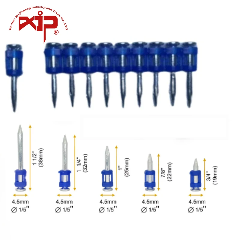 

Concrete Nail Round Steel Cement Framing Gas Nails for Aluminium and Board Al-Alloy Window Fastening Construction Concrete Wall