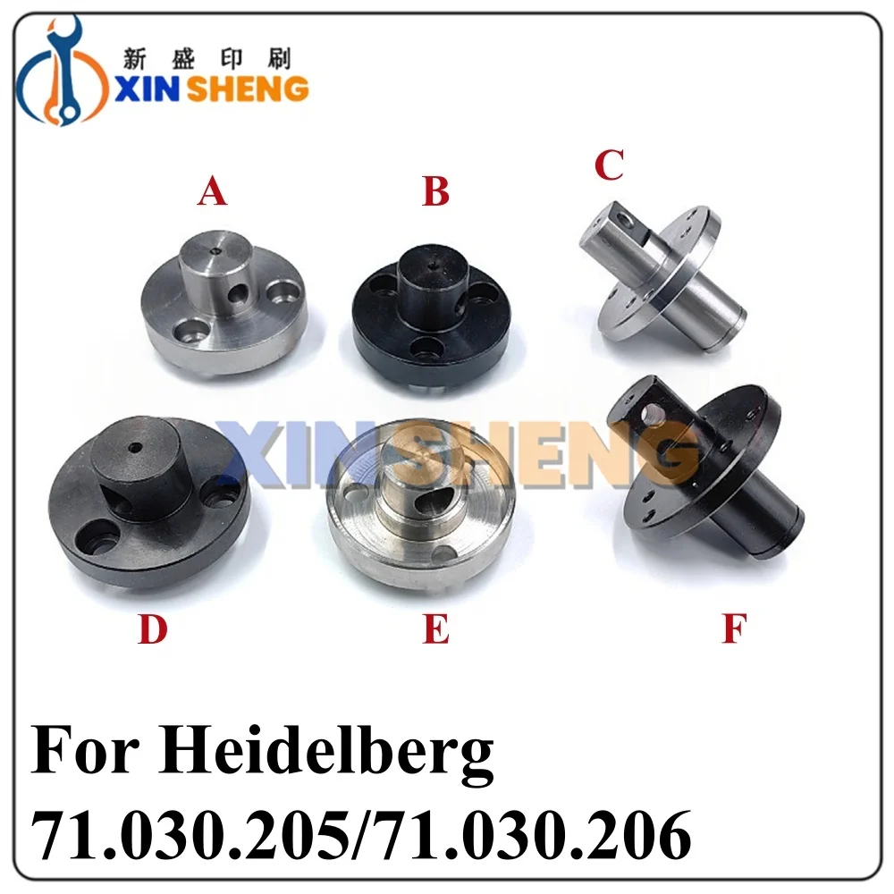High Quality For Heidelberg Stainless Steel Shaft Head 71.030.206 71.030.205 CD102 SM102 Water Roller Head Offset Printing Parts