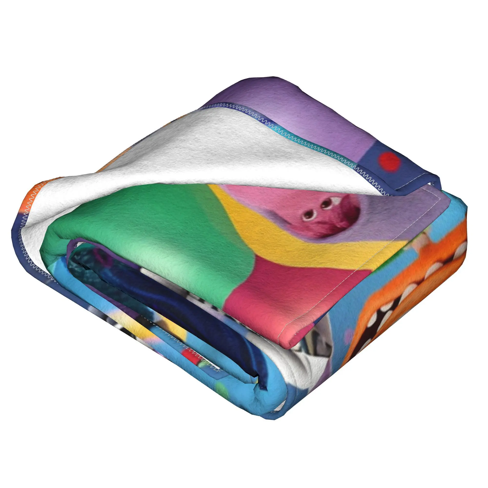 Inside Out Blankets Flannel Cartoon Adventure Comedy Super Warm Throw Blanket for Bedroom Sofa Bedspread image 4