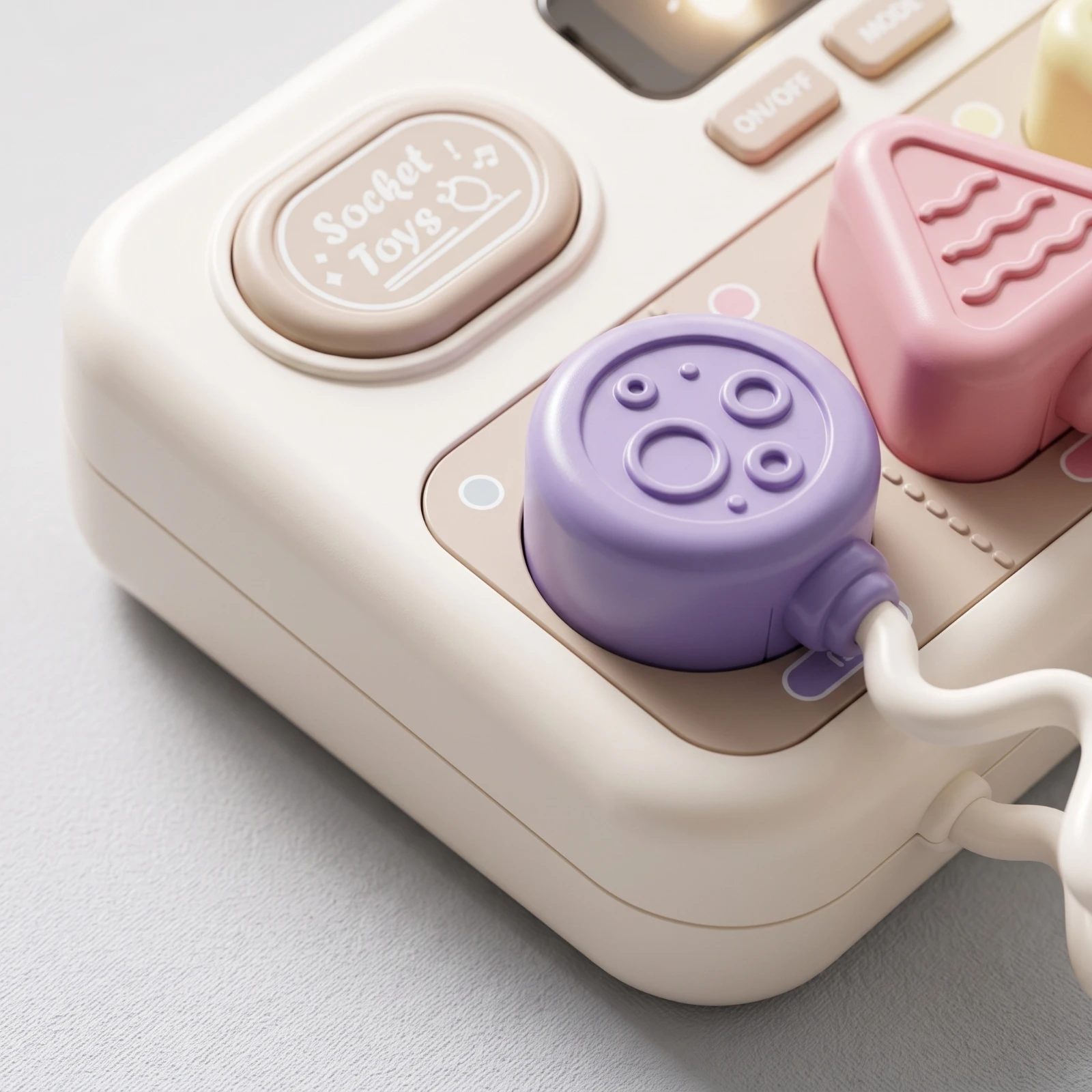 ビジーボード-インタラクティブ学習玩具-ハンドヘルドアクティビティ玩具-幼児向け光と音付き感覚玩具