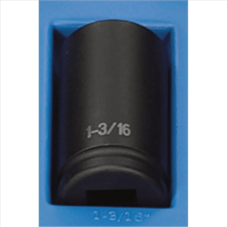 

3038D 3/4 Drive x 1-3/16 Deep Impact Socket for Automotive Repair and Heavy-Duty Use, Black Finish, High-Torque Precision Fit
