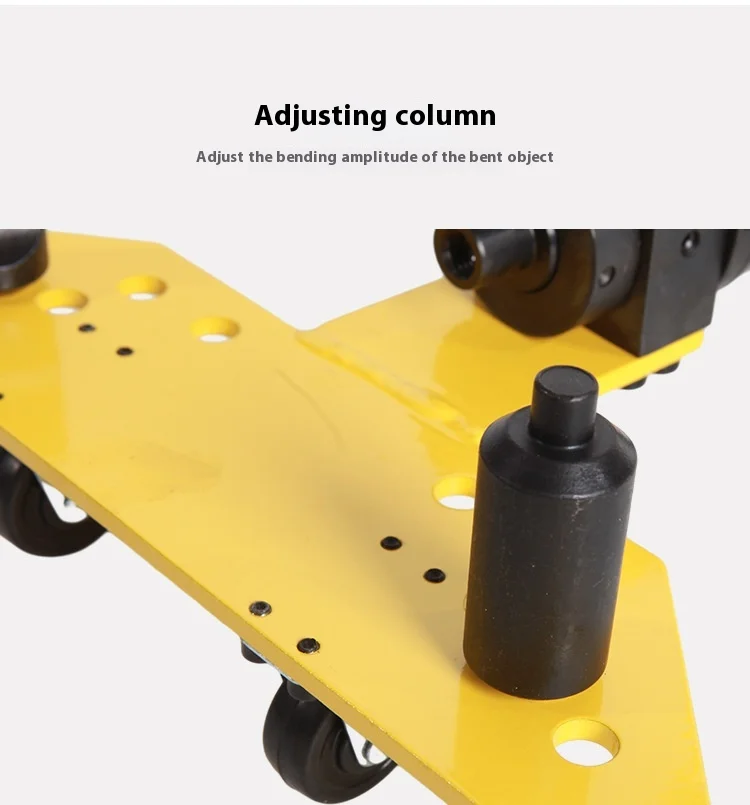 1 dobrador de tubos hidráulico manual, tubos de aço de parede grossa, 13-34mm, dobradeira hidráulica de 1 polegada para tubos