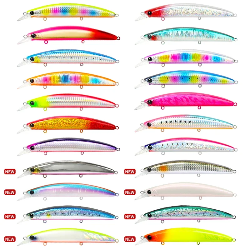 TSURINOYA 130F Long Casting Floating Minnow TWINKLE 130mm 23g Flounder Sea Bass Saltwater Offshore Artificial Hard Bait Jerkbait