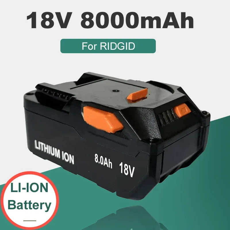 

Литий-ионный аккумулятор для автоинструментов RIDGID AEG R840087 R840085 L1815R L1850R L1830R R840083, 18 в, 8,0 Ач