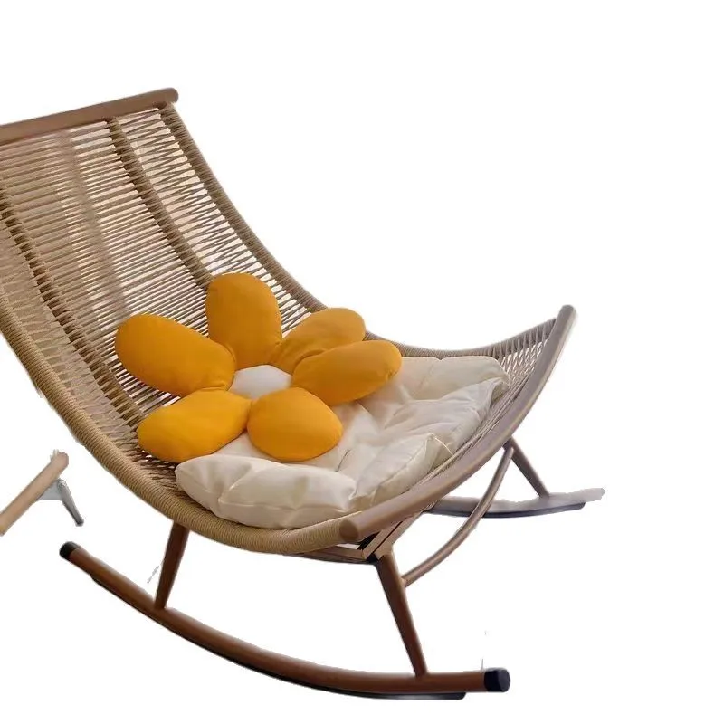 Schaukelstuhl, Liegestuhl, Garten, Balkon, Haushalt, Nickerchen, Schaukelstuhl für ältere Menschen, Outdoor, Garten, Rattanstuhl