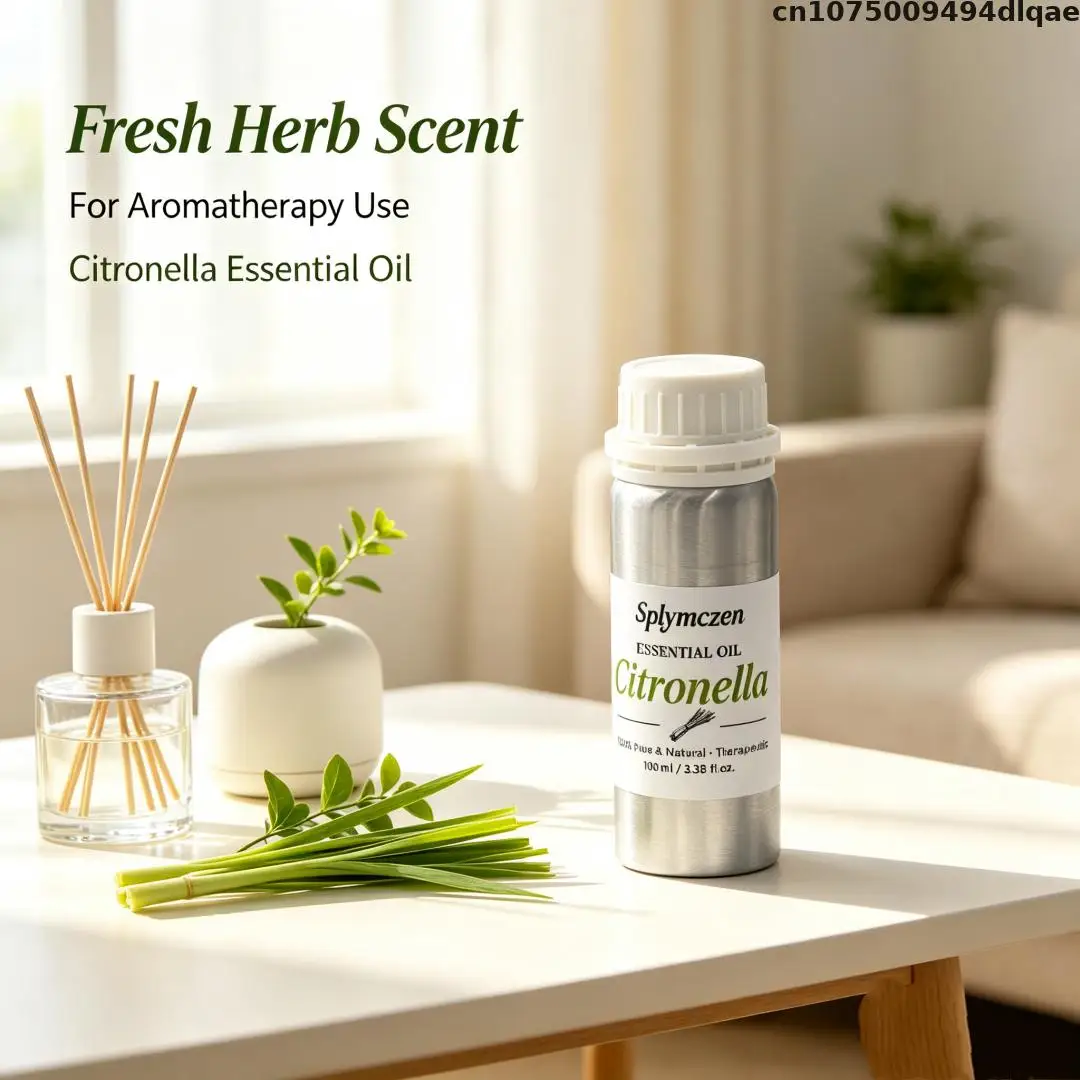 Electric Aroma Diffuser Citronella Essential Oil 100ml Reed Diffuser Refill Oil For Home Aromatherapy & Diy Craft Making