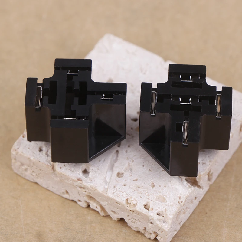 سيارة السيارات 40A 5 دبوس SPDT التتابع موصل مقبس محول السيارات لوحة دارات مطبوعة قاعدة تثبيت حامل مع محطات 6.3 مللي متر