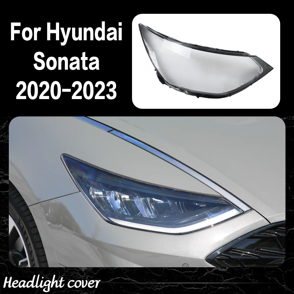 

Front Headlamp Cover For Hyundai Sonata 2020 2021 2022 2023 High Car Headlight Lens Shell Plexiglass Replace Original Lampshade