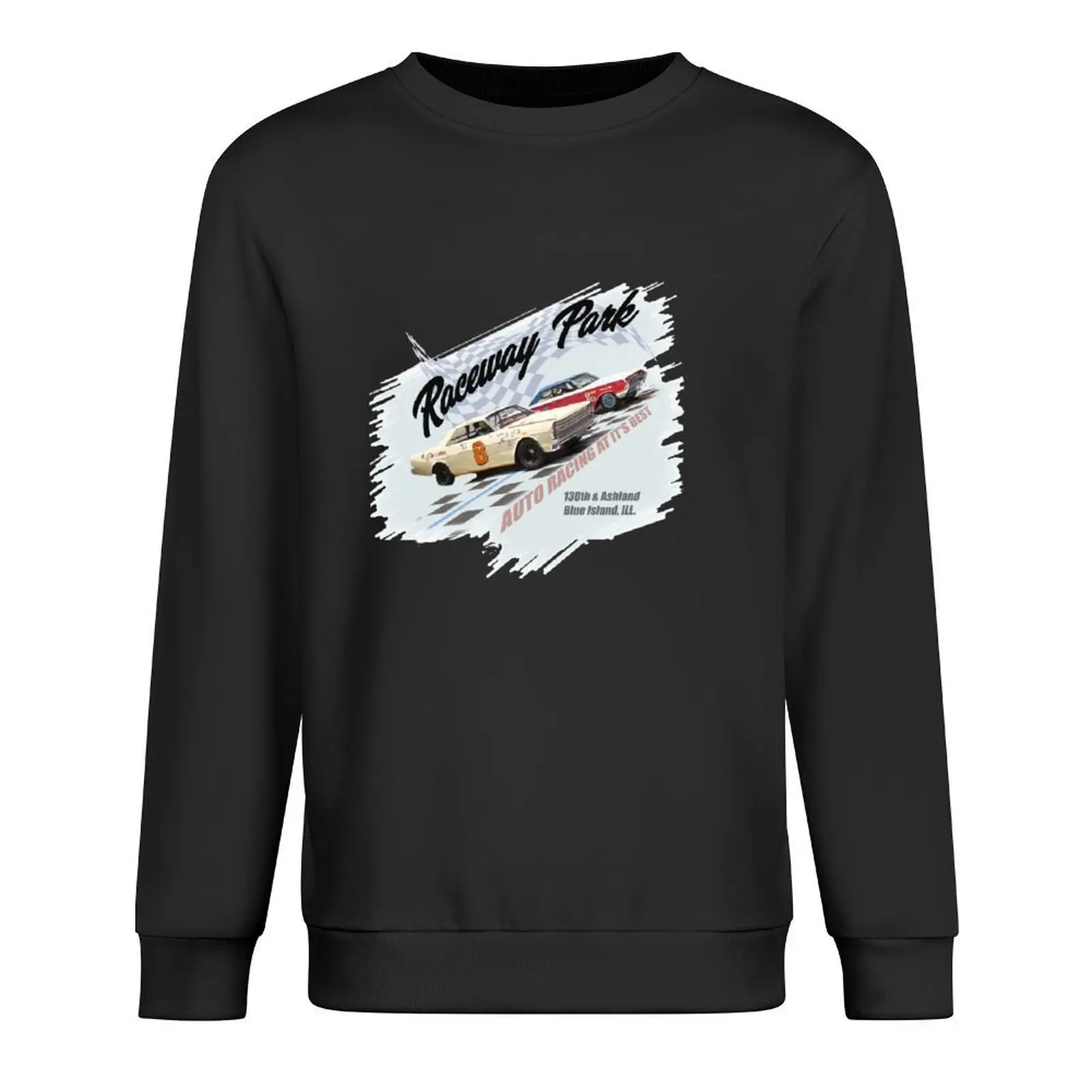 

Raceway Park Pullover tracksuits men's winter sweater men clothes anime clothing graphic sweatshirts