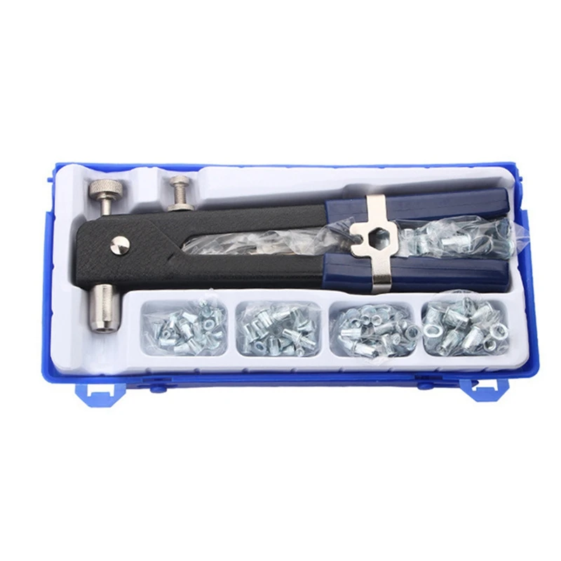 Set di pinze per rivettatura da 86 pezzi, pinze per rivettatura, rivettatrice professionale, rivettatrice pesante con cassetta degli attrezzi durevole