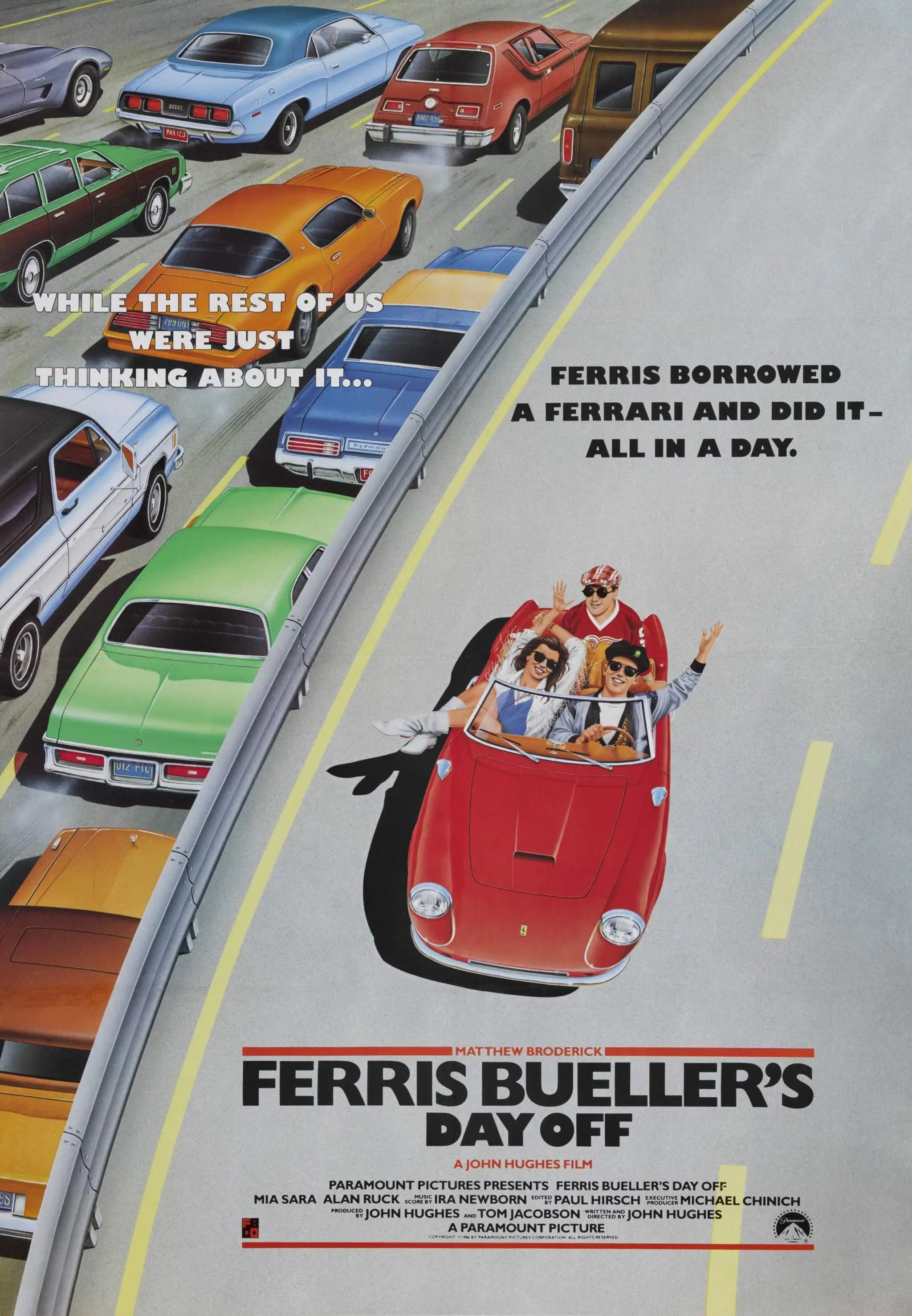 Movie Ferris Bueller's Day Off (1986) Wall Poster Wall Art Rome Decoration