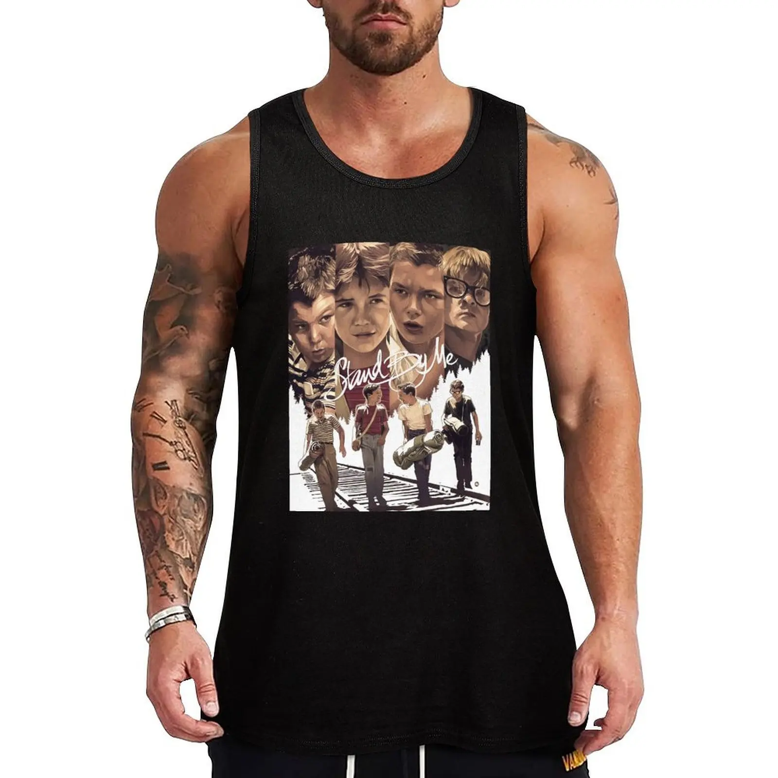 

Vintage Stand By Me Movies Action Poster Tank Top Gym man gym accessories men Working vest vest for men