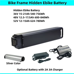 48v 17.5Ah 13Ah 52V 15Ah Dengfu E10 E22 E23 Frame Hidden Ebike Battery Luna cycle X2 Z1 Endure Ebike M600 Battery with Charger
