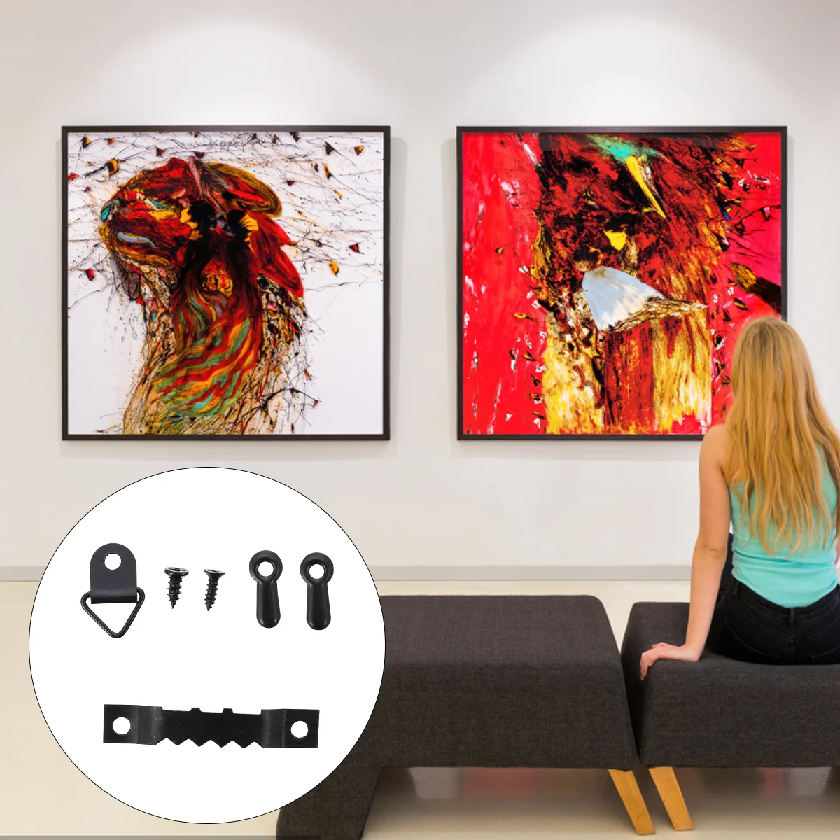 550 Uds. Accesorios para colgar, accesorios para el hogar, perchas resistentes y pesadas, decoración, exposición de hierro, punta de pintura