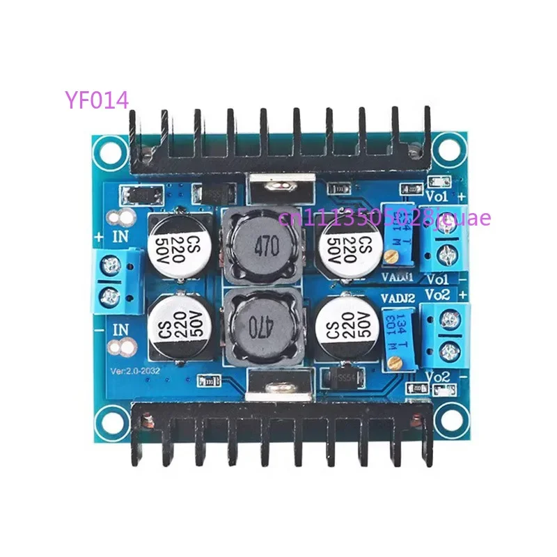 LM2596S3A Dual-Channel Adjustable Step-Down Power Supply Module 5V/12V/24V Strong Heat Dissipation Low Ripple for Electronics