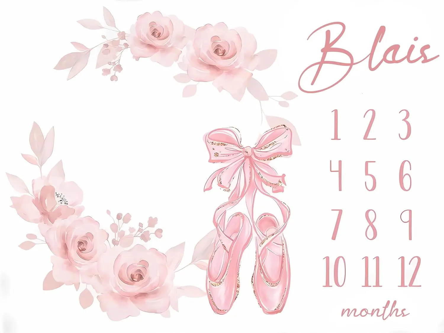 بطانية VIKAMA الشهرية للتصوير الفوتوغرافي التذكاري لزراعة الطفل، بطانية تصوير على شكل زهرة وردية، هدية لحديثي الولادة