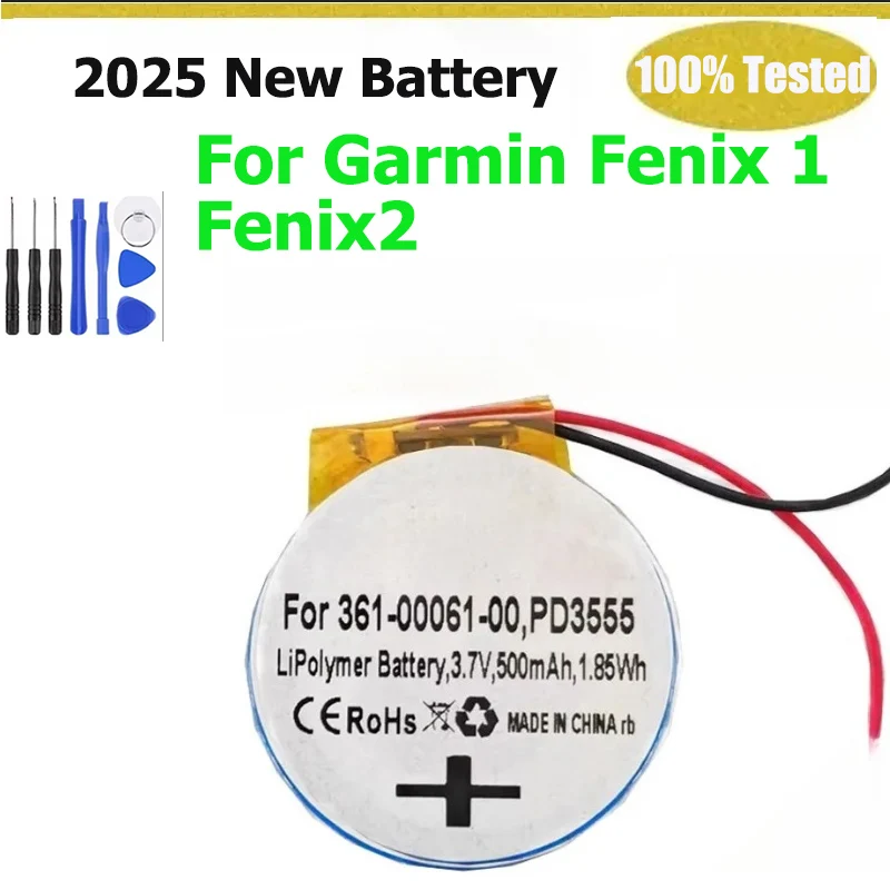 

Совершенно новый аккумулятор 361-00061-00 для Garmin Fenix 1 Fenix2 PD3555W PD3555 перезаряжаемый аккумулятор
