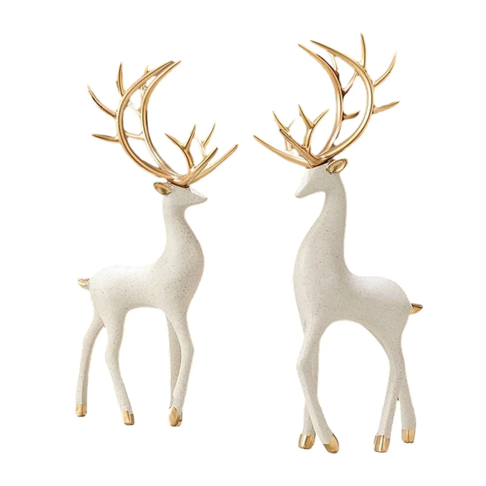 Animal Statue Nordic Gifts Art Standing Deer Statues Ornament Crafts Deer Statue for Office Bathroom Home Decoration Car Cafe