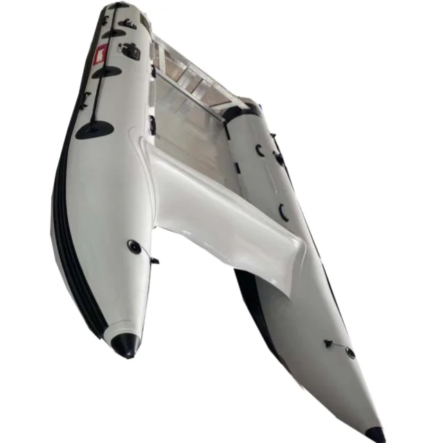 

High Speed 3 . 8M MC Catamaran Boat Outdoor Inflatable PVC And Hypalon Material Rib Boat For Fishing On Lake