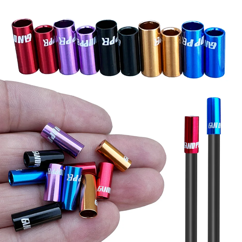 MTB Mountain Road Bike Alloy Aluminum 5mm Brake cable Housing Ferrules Tube end cap 4mm shifter derailleur Wire Tip For Jagwire