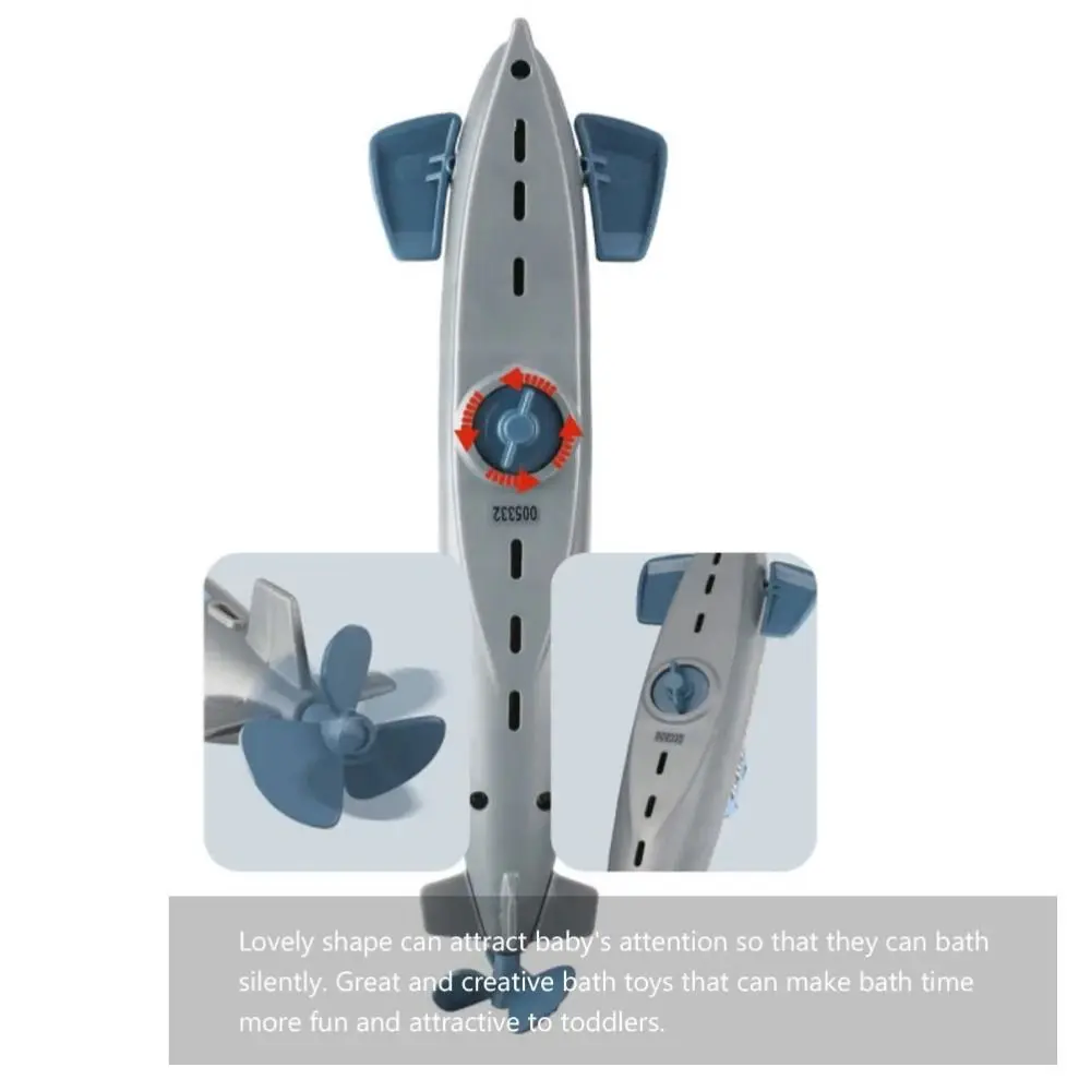 

Cute Water Spray Playing Submarine Toys Submarine Diver Bath Shower Toys Lightweight Portable Submarine Wind Up Outdoor