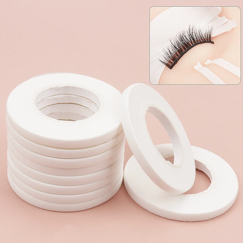 4 mm Width Eyelash Extension Tape 10pcs Makeup Breathable Anti-allergy Easy to Tear Micropore Tapes Professional  Lashes Tools