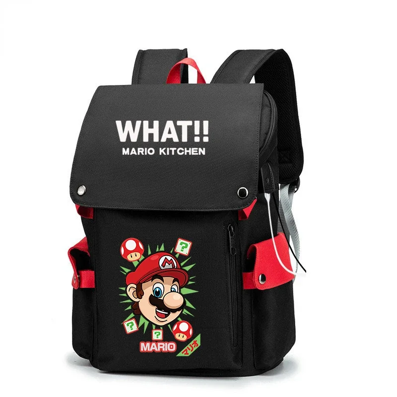 

Mario Surrounding Men and Women Elementary and Middle School Students Schoolbag Anti-theft Large-capacity Backpack Computer Bag