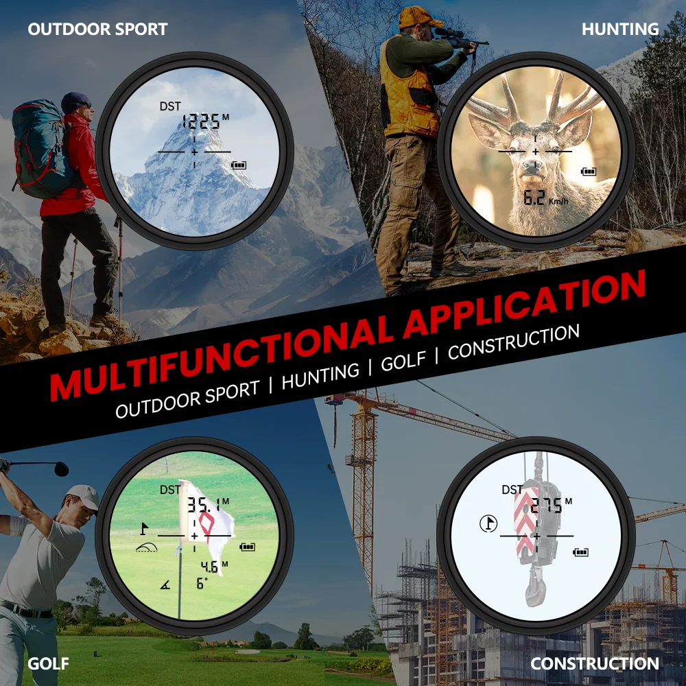 جهاز قياس المسافة بالليزر صغير محمول باليد مع شاشة #5